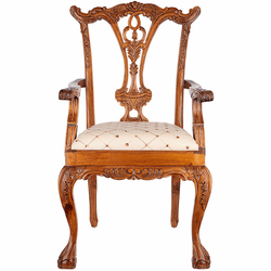 Design Toscano AF1008 English Chippendale Traditional Pine Armchair