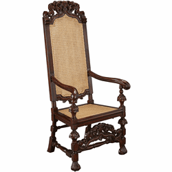 Design Toscano AF1554 William and Mary Traditional Cherry Armchair