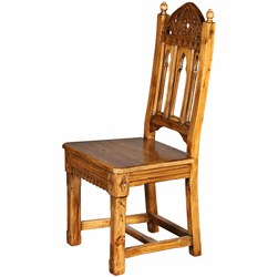 Design Toscano AF1664 Sudbury Traditional Pine Gothic Side Chair