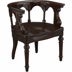 Design Toscano AF1765 Prince Regent Traditional Walnut Captain's Chair