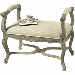 Design Toscano AF1949 Carlisle Traditional Walnut Window Bench