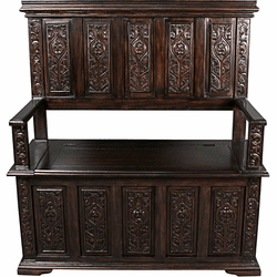 Design Toscano AF51244 York Monastery Gothic Traditional Cherry Gothic Bench