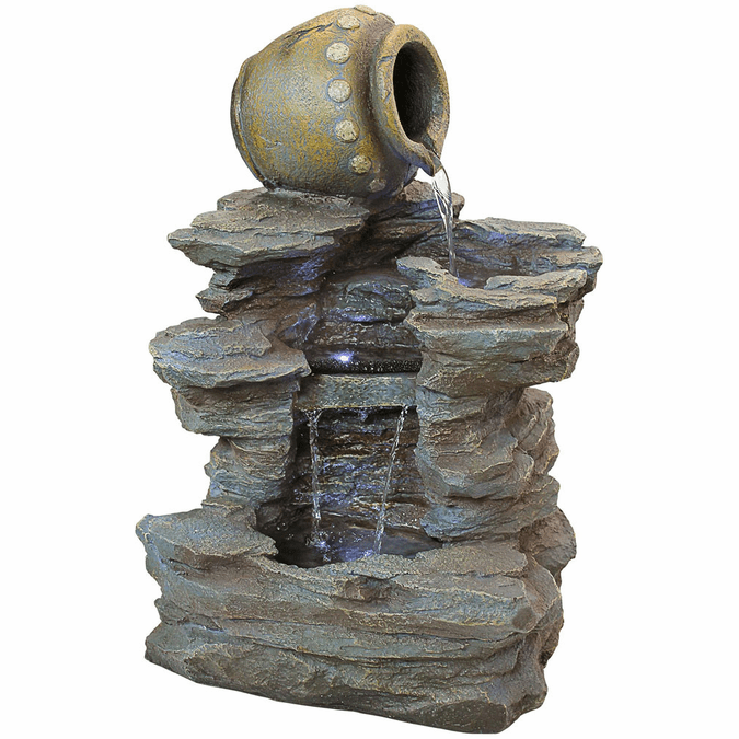 Design Toscano DW73064 Spilled Jug Traditional Cascading Garden Fountain