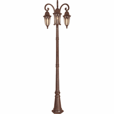 Designers Fountain 20613-BAC Berkshire Traditional Burnished Antique Copper Exterior Lighting Post Light