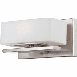Designers Fountain 6711-SP Meridian Modern Satin Platinum Halogen Wall Light Sconce