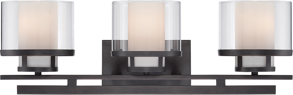 Designers Fountain 3-Light Bathroom Vanity Fixture - 24.25 Inch Biscayne Bronze