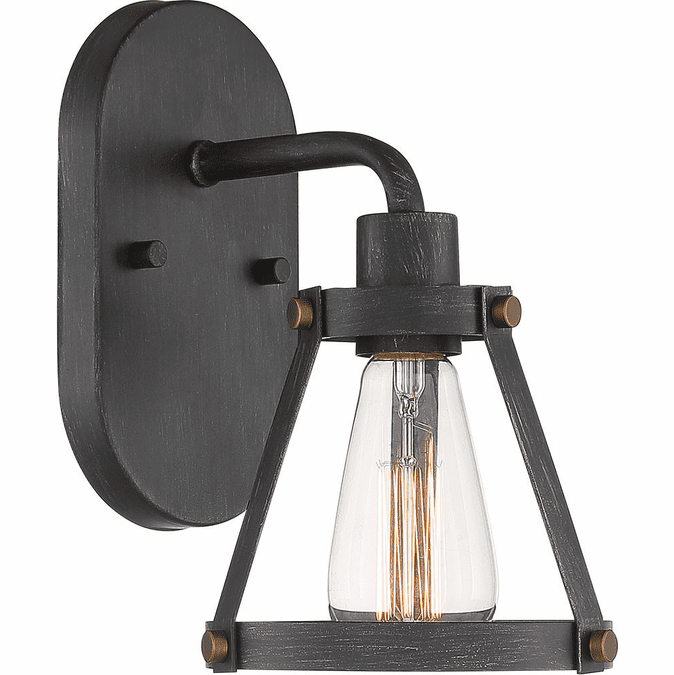 Designers Fountain D212M-1B-WP Wicker Park Weathered Pewter Wall Lighting Sconce