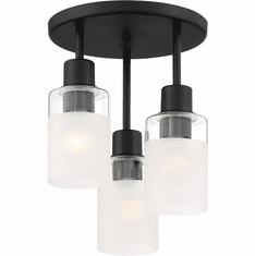 Designers Fountain D236M-SF-MB Cedar Lane Matte Black Ceiling Light Fixture