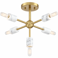 Designers Fountain D304C-SF-BG Star Dust Contemporary Brushed Gold Flush Mount Light Fixture