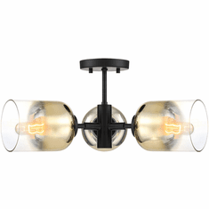 Designers Fountain D306M-3SF-MB Gatsby Contemporary Matte Black Ceiling Light