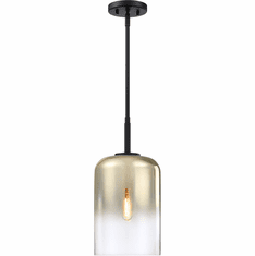 Designers Fountain D306M-8P-MB Gatsby Modern Matte Black Mini Hanging Pendant Light