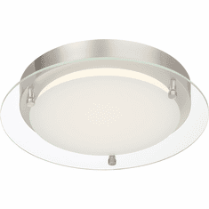 Designers Fountain LED1294-PN Deco Edge Contemporary Polished Nickel LED 11.5" Home Ceiling Lighting