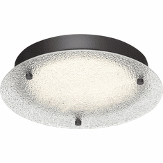 Designers Fountain LED1296-SB Deco Edge Contemporary Satin Bronze LED 11.5" Overhead Light Fixture