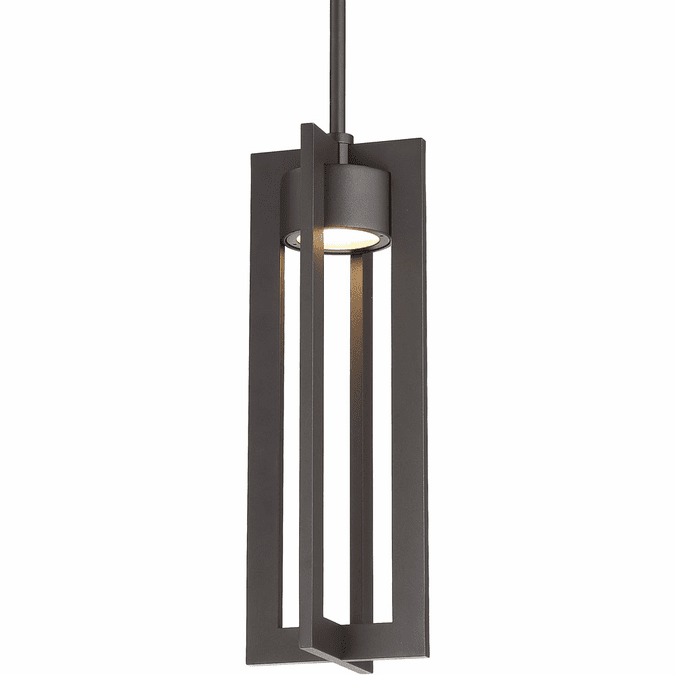 dweLED by WAC PD-W48616-BZ Chamber Modern Bronze LED Exterior Pendant Light