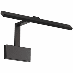 dweLED by WAC PL-52017-BK Uptown Contemporary Black LED 17" Picture Lamp
