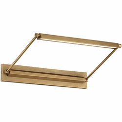 dweLED by WAC PL-LED17-30-AB Hudson Modern Aged Brass LED 17" Art Lighting Fixture