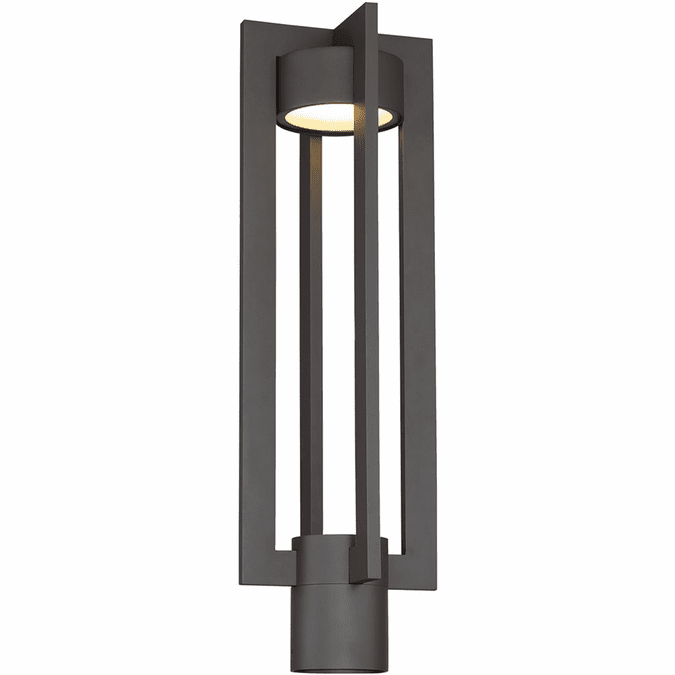 dweLED by WAC PM-W48620-BZ Chamber Contemporary Bronze LED Outdoor Post Light