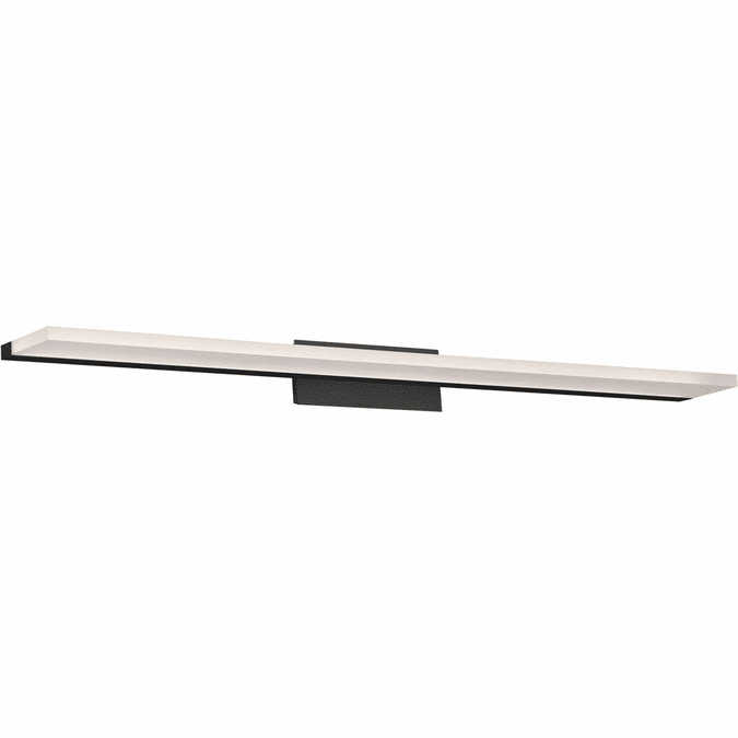 dweLED by WAC WS-85636-BK Level Contemporary Black LED 37" Bathroom Light