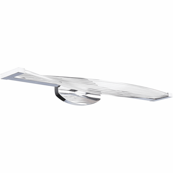 dweLED by WAC WS-87128-CH Wave Modern Chrome LED 28.5" Bathroom Lighting