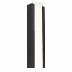 dweLED by WAC WS-W11920-BK Fiction Contemporary Black LED Exterior Wall Sconce