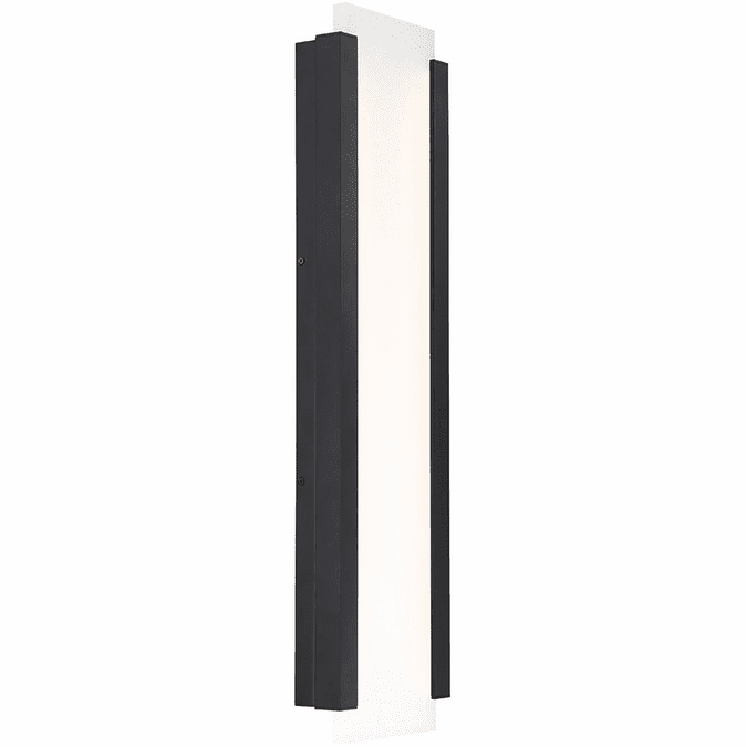 dweLED by WAC WS-W11926-BK Fiction Contemporary Black LED Outdoor Wall Sconce