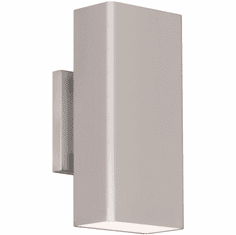 dweLED by WAC WS-W17310-AL Edgey Modern Brushed Aluminum LED Exterior Wall Lamp