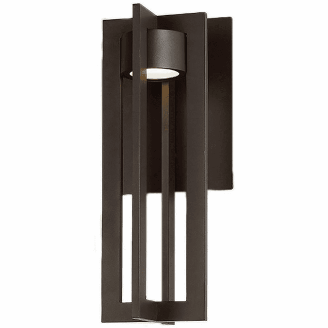 dweLED by WAC WS-W48616-BZ Chamber Contemporary Bronze LED Outdoor Light Sconce