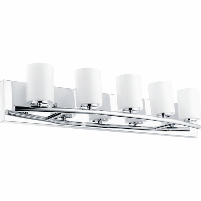 EGLO 201714A Abete Modern Chrome Halogen 5-Light Bath Lighting