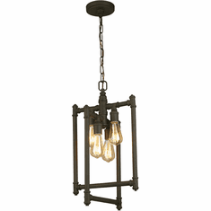 EGLO 202836A Wymer Contemporary Matte Bronze Foyer Lighting Fixture