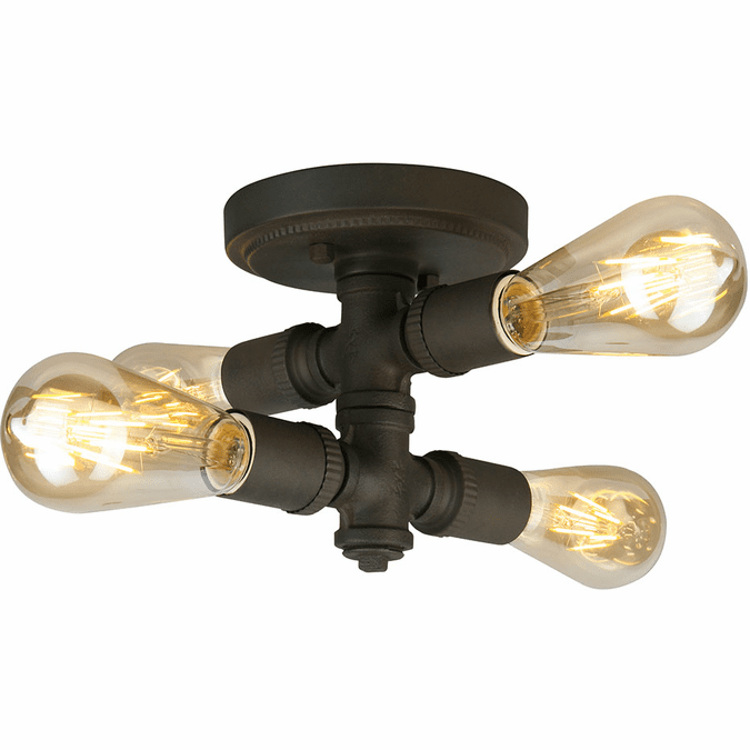 EGLO 202838A Wymer Contemporary Matte Bronze Ceiling Light Fixture