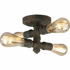 EGLO 202839A Wymer Modern Zinc Flush Lighting