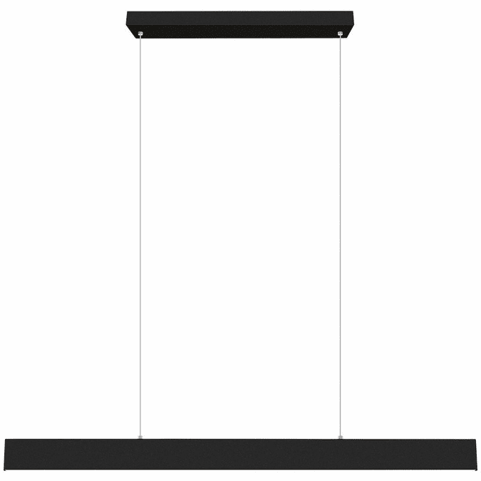 EGLO 204376A Climene Modern Matte Black LED Island Light Fixture