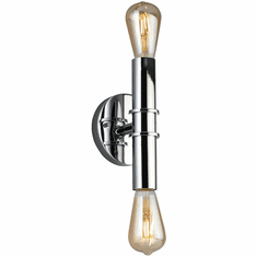 EGLO 204466A Drucker Modern Chrome 2-Light Bathroom Light Fixture