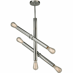 EGLO 204472A Drucker Contemporary Black Ceiling Chandelier