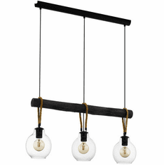 EGLO 43618A Roding Contemporary Structured Black Multi Lighting Pendant