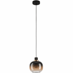 EGLO 99614A Oilella Contemporary Structured Black Mini Hanging Pendant Lighting