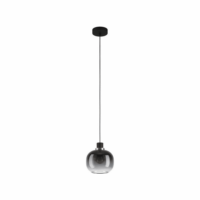 EGLO 99616A Oilella Contemporary Structured Black Mini Hanging Pendant Lighting