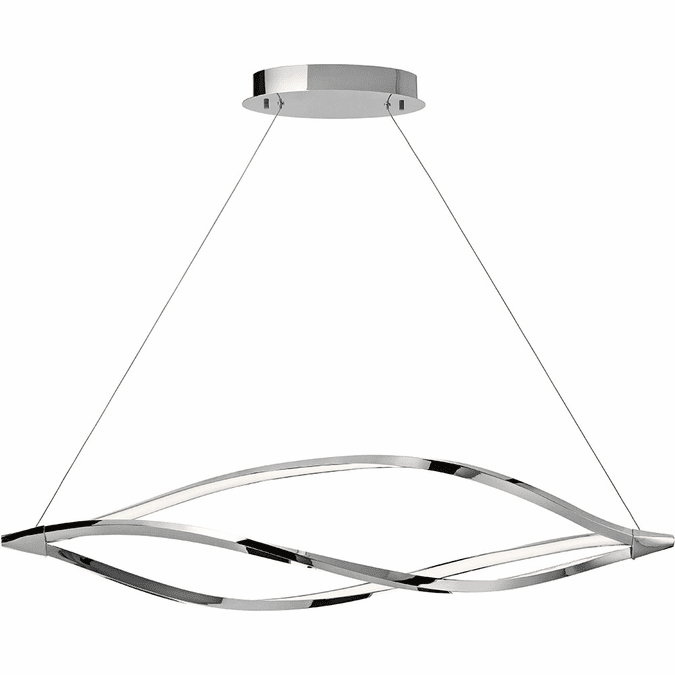 Elan 83385 Meridian Contemporary Chrome LED 53" Island Light Fixture