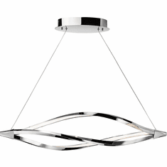 Elan 83386 Meridian Modern Chrome LED 43" Kitchen Island Light Fixture