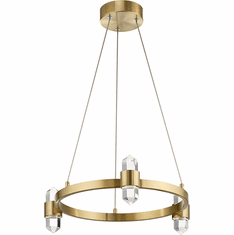 Elan 84068CG Arabella Contemporary Champagne Gold LED Mini Chandelier Lamp