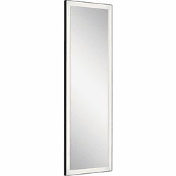 Elan 84173 Ryame Modern Matte Black LED Wall Mounted Mirror