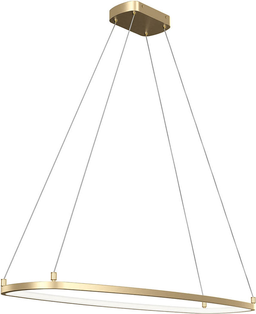 Elan Lighting 84312CG Koloa Contemporary Champagne Gold LED Kitchen