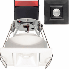 Elco E1L22FB Oak System Contemporary Black Recessed LED Ceiling Light 1" Square Recessed Pull Down