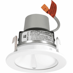 Elco E411R08 Cedar System Contemporary 4 inch Module & Driver with Wall Wash Reflector Recessed LED Ceiling Light