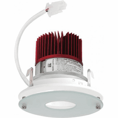 Elco E412C12 Cedar System Contemporary 4 inch Light Engine with Drop Glass Reflector LED Recessed Ceiling Light - 1250 Lumens
