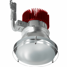 Elco E412L30 Laurel System Commercial Modern LED 4" Drop Glass LED Down Light - 3000 Lumens