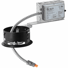 Elco E4LRU08 Laurel System Commercial Contemporary 4" Remodel Recessed Lighting Frame with Driver - 850 Lumens