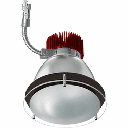 Elco E612L12 Laurel System Commercial Modern LED 6" Drop Glass LED Recessed Ceiling Light - 1250 Lumens