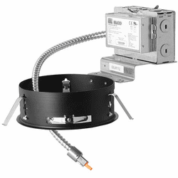 Elco E6LRU08 Laurel System Commercial Contemporary 6" Remodel Recessed Lighting Frame with Driver - 850 Lumens