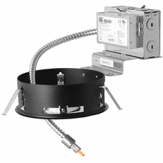 Elco E6LRU60 Laurel System Commercial Modern 6" Remodel Recessed Lighting Frame with Driver - 6000 Lumens
